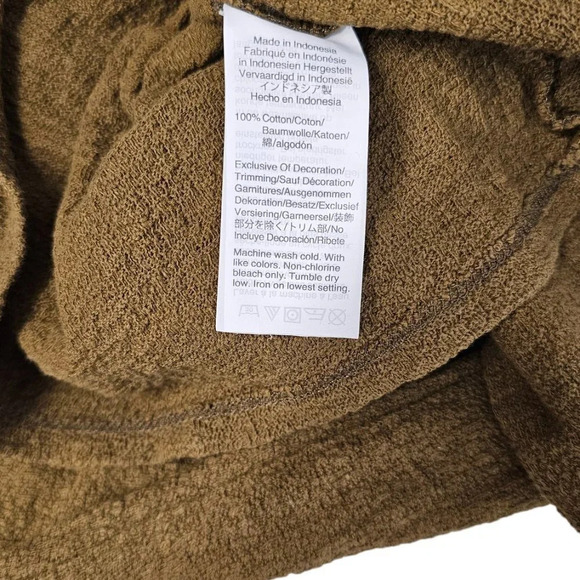 Madewell Women's Texture & Thread Mock Neck Frill Top Size Small - Picture 7 of 8